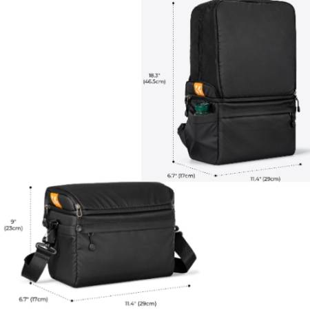 K&F Concept KF13.129 - plecak i torba, wymiary